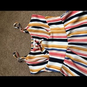 Striped one piece jumper
